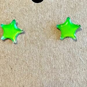 BOGO FREE Neon Green Star stud earrings